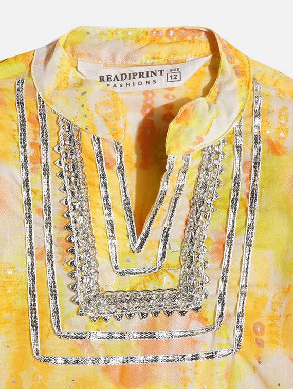 girls printed cotton suit set  - 19964613 -  Standard Image - 3