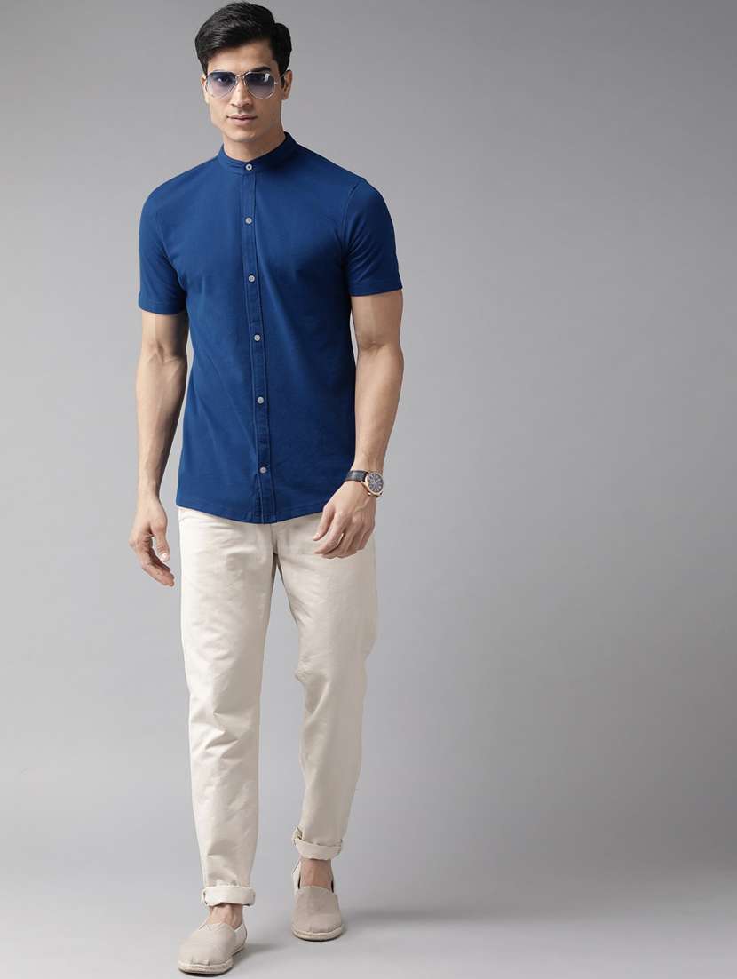 mens solid casual shirt - 19967881 -  Standard Image - 3