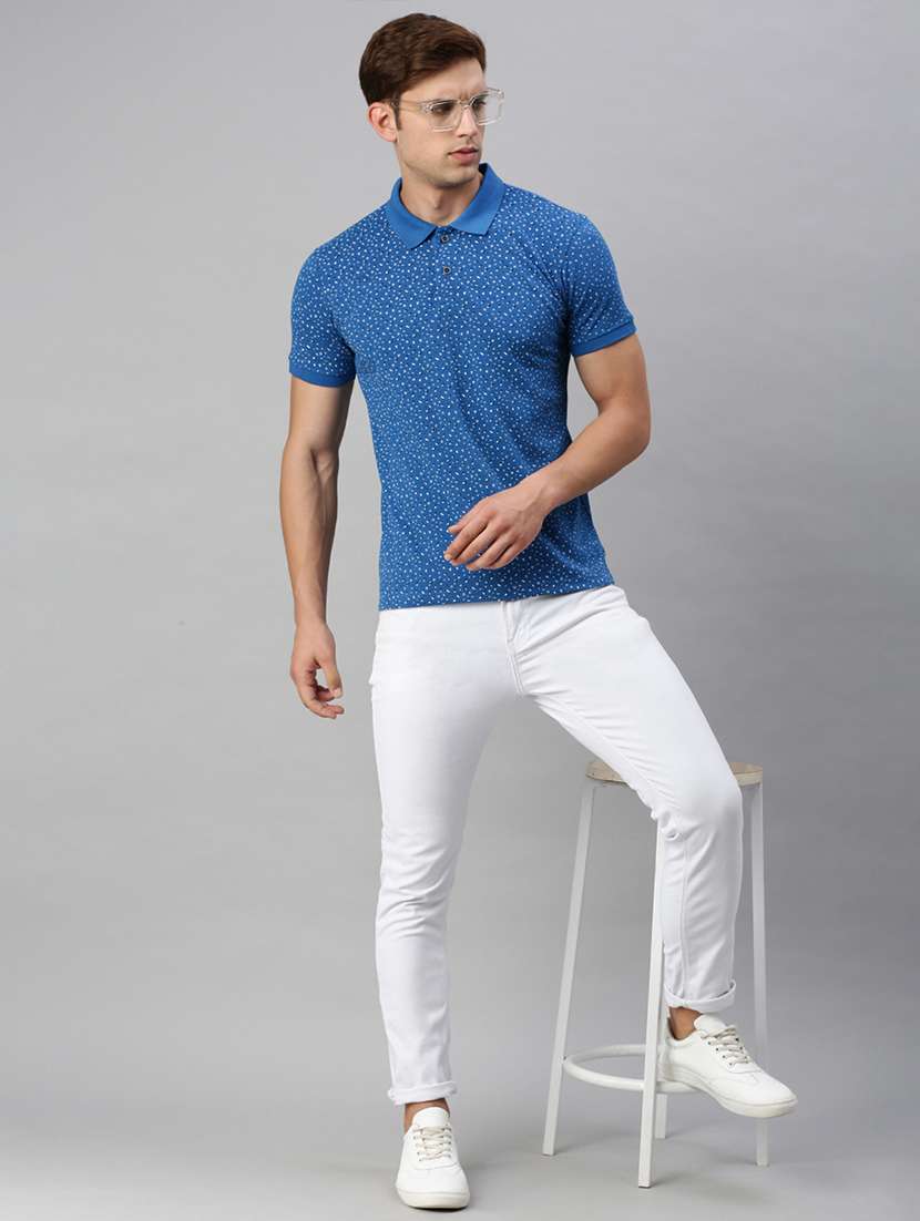 polo neck printed polo t-shirt - 19967884 -  Standard Image - 3