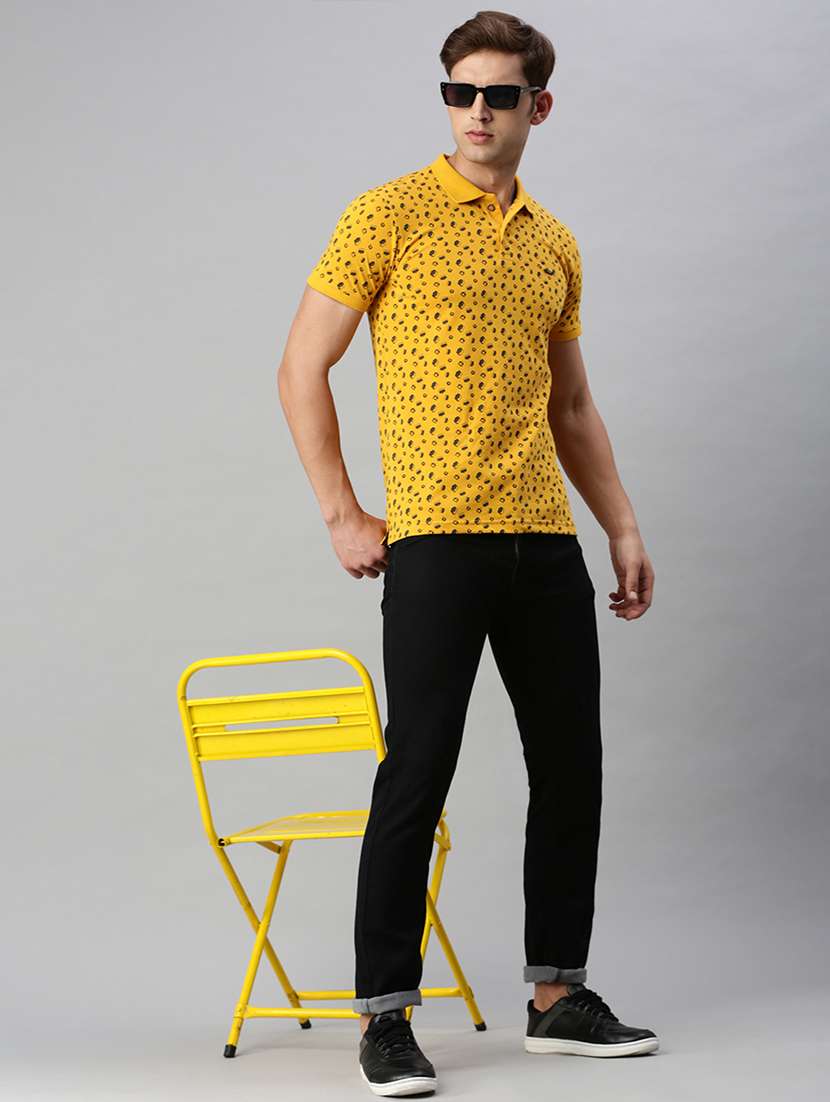 polo neck printed polo t-shirt - 19967885 - Standard Image - 3