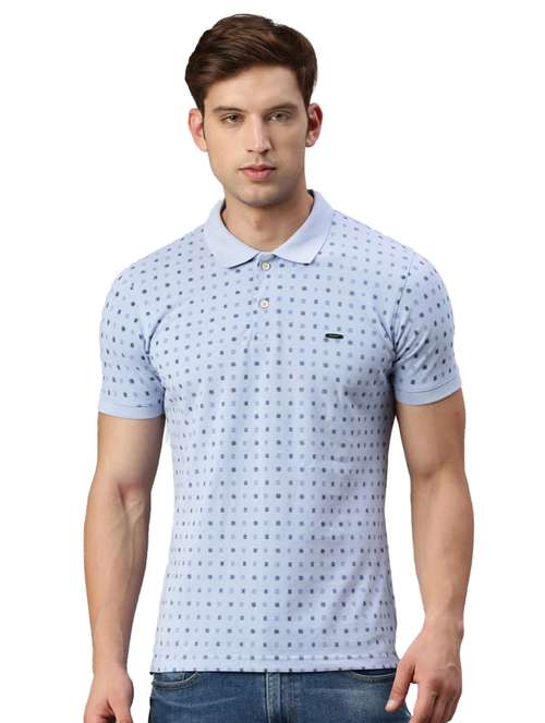 polo neck printed polo t-shirt - 19967887 -  Standard Image - 0