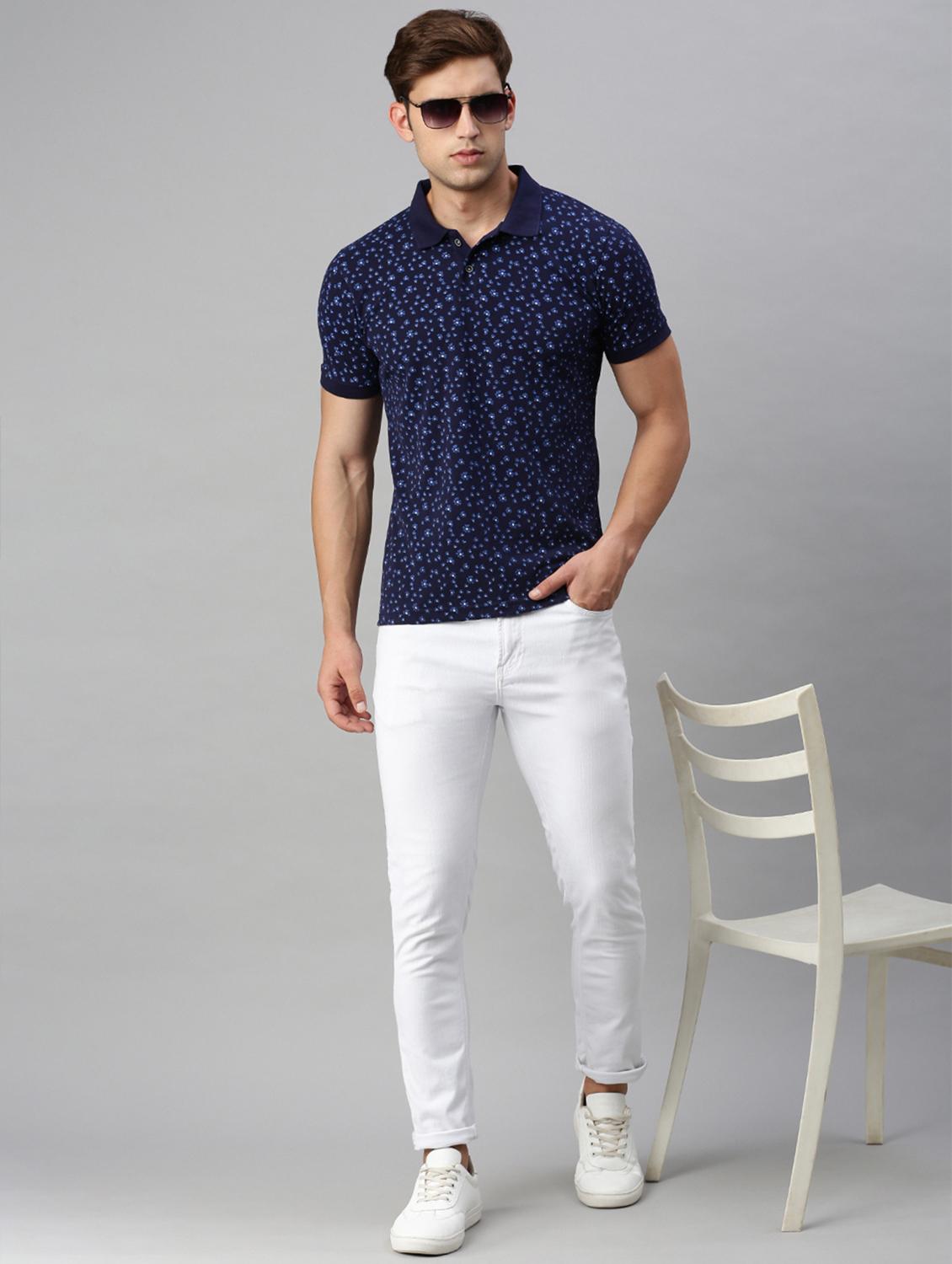 polo neck printed polo t-shirt - 19967888 - Standard Image - 3