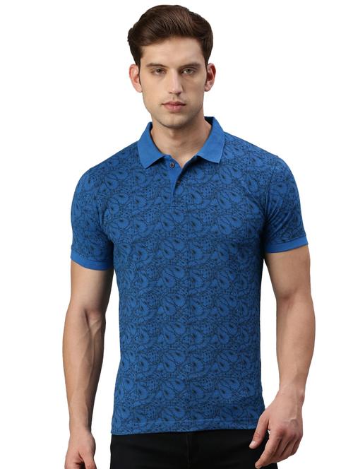 polo neck printed polo t-shirt - 19967889 - Standard Image - 0