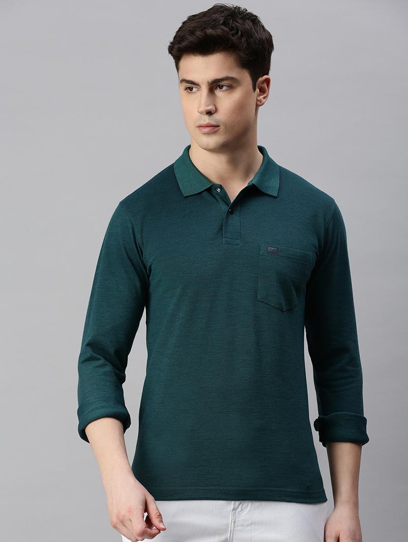 polo neck solid polo t-shirt