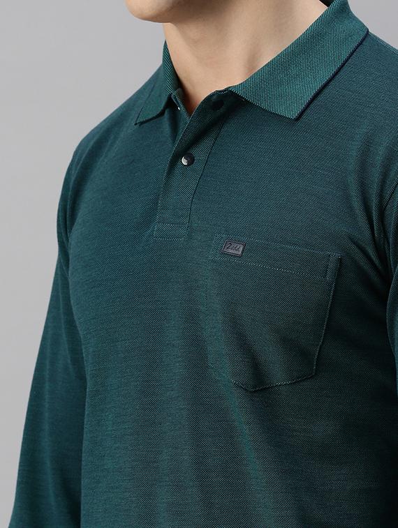 polo neck solid polo t-shirt - 19967894 - Standard Image - 5