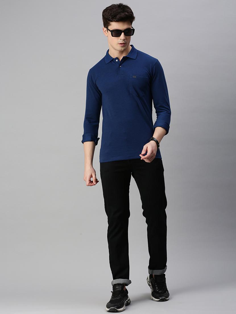 polo neck solid polo t-shirt - 19967895 - Standard Image - 3