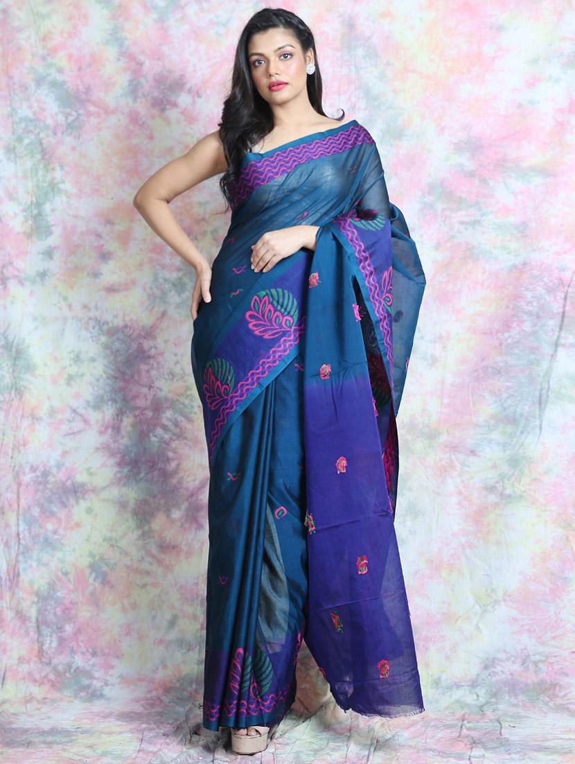 self design woven saree with blouse - 19968665 -  Zoom Image - 0