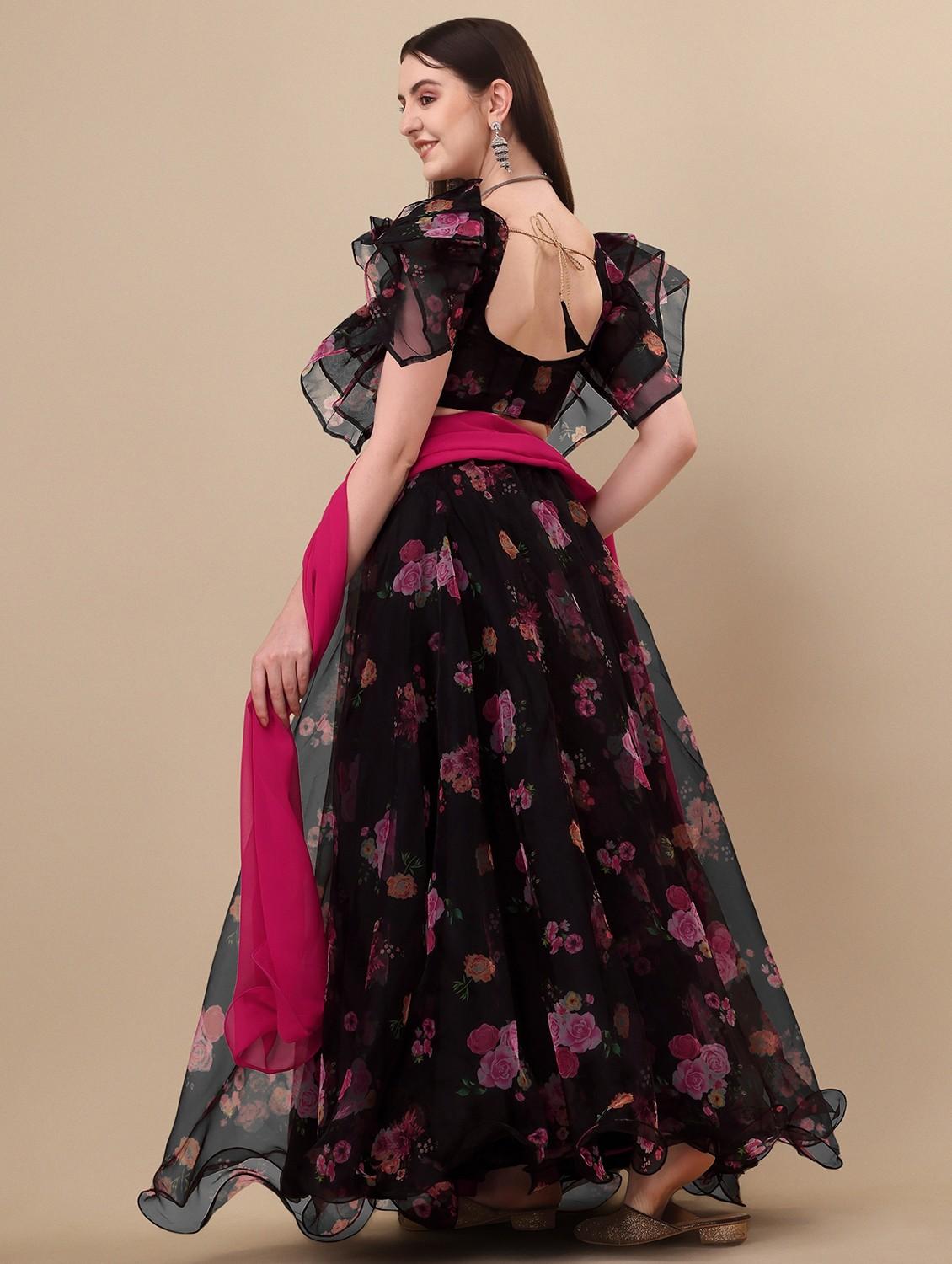 printed lehenga choli with dupatta set - 19970347 - Standard Image - 3