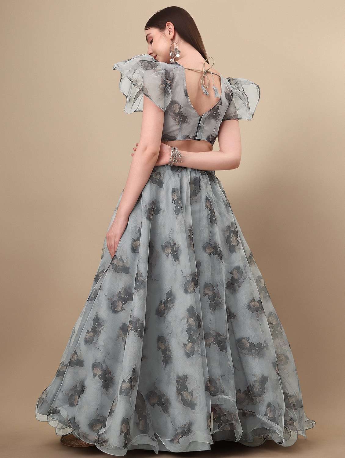 printed lehenga choli with dupatta set - 19970350 -  Standard Image - 3