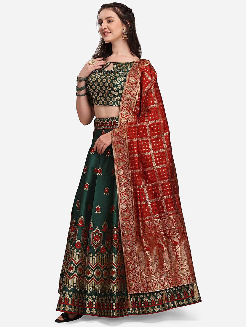 banarasi lehenga choli with dupatta set - 19970375 -  Zoom Image - 0