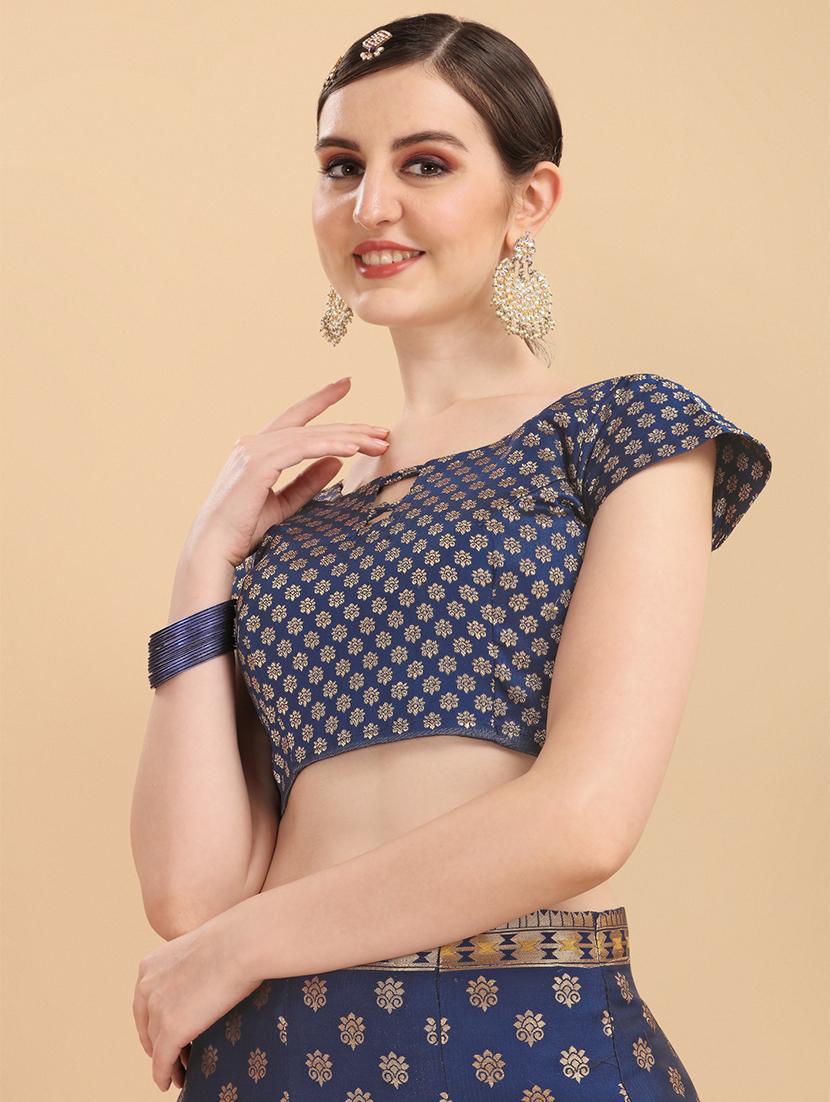 banarasi lehenga choli with dupatta set - 19970377 - Standard Image - 5
