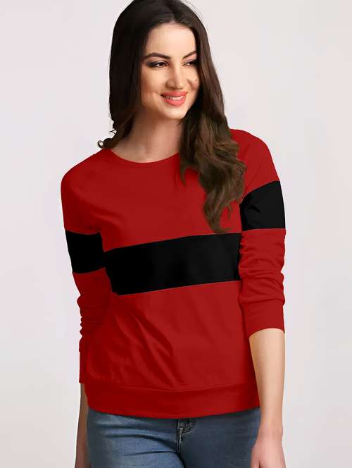 unisex color block cotton t-shirt - 19971369 -  Standard Image - 0