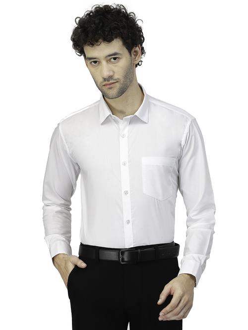 mens solids formal shirt - 19971605 - Standard Image - 0