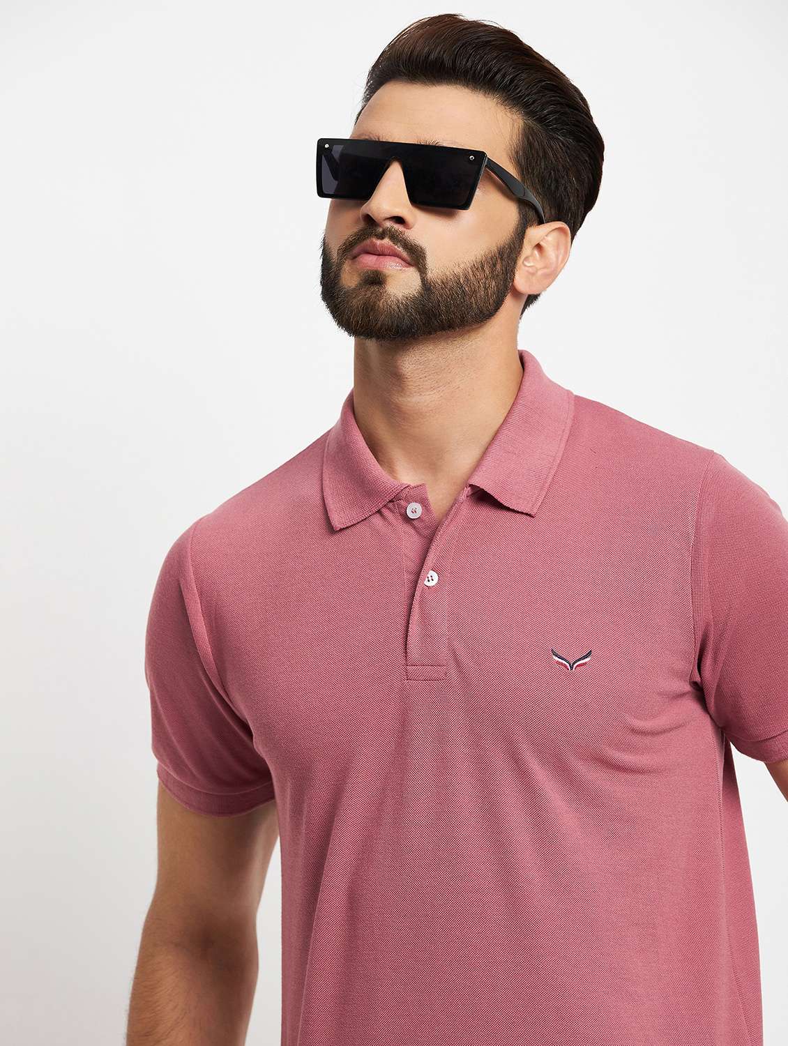 men's solid cotton polo t-shirt - 19972053 -  Standard Image - 3