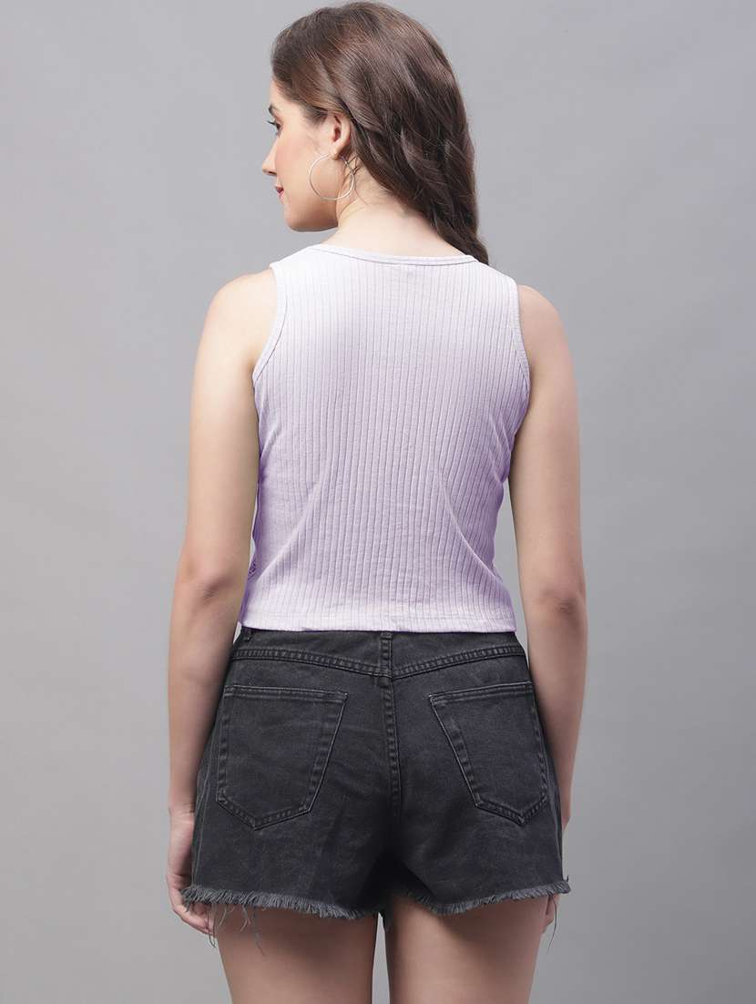 women pack of 2 solid crop tops - 19974444 -  Standard Image - 3