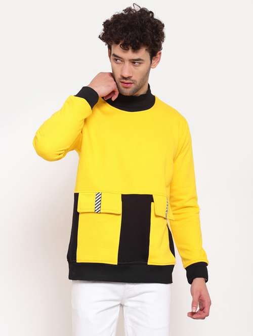 mens color block sweatshirt - 19975887 -  Standard Image - 0