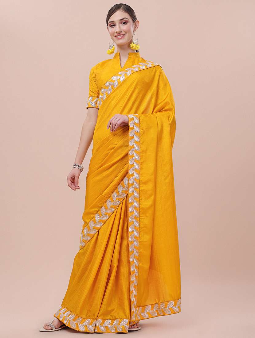 women's embroidered saree with blouse
