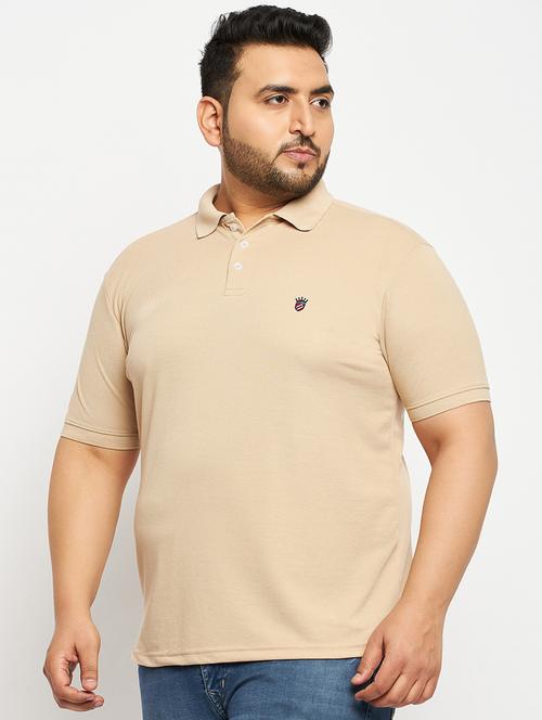 men's solid cotton polo t-shirt - 19977022 -  Standard Image - 0