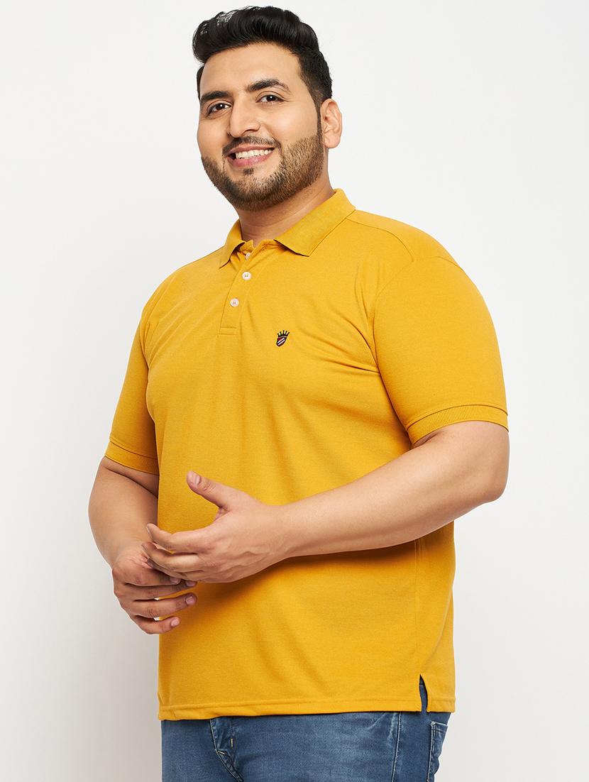 men's solid cotton polo t-shirt - 19977023 - Zoom Image - 0