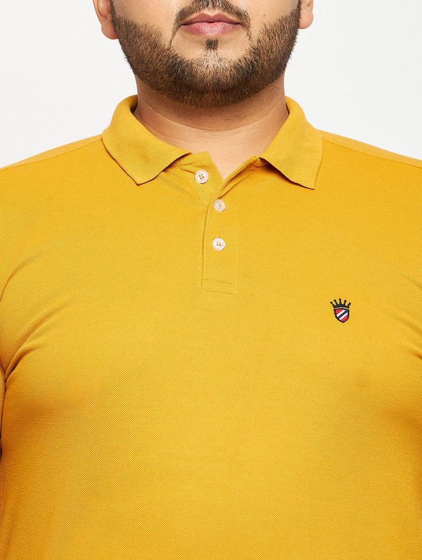 men's solid cotton polo t-shirt - 19977023 - Standard Image - 3