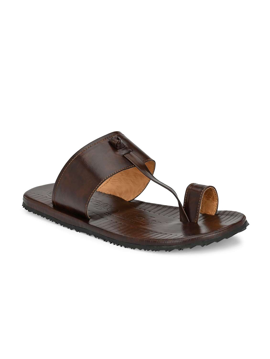 brown synthetic & mesh slip on slippers - 19977175 -  Zoom Image - 0