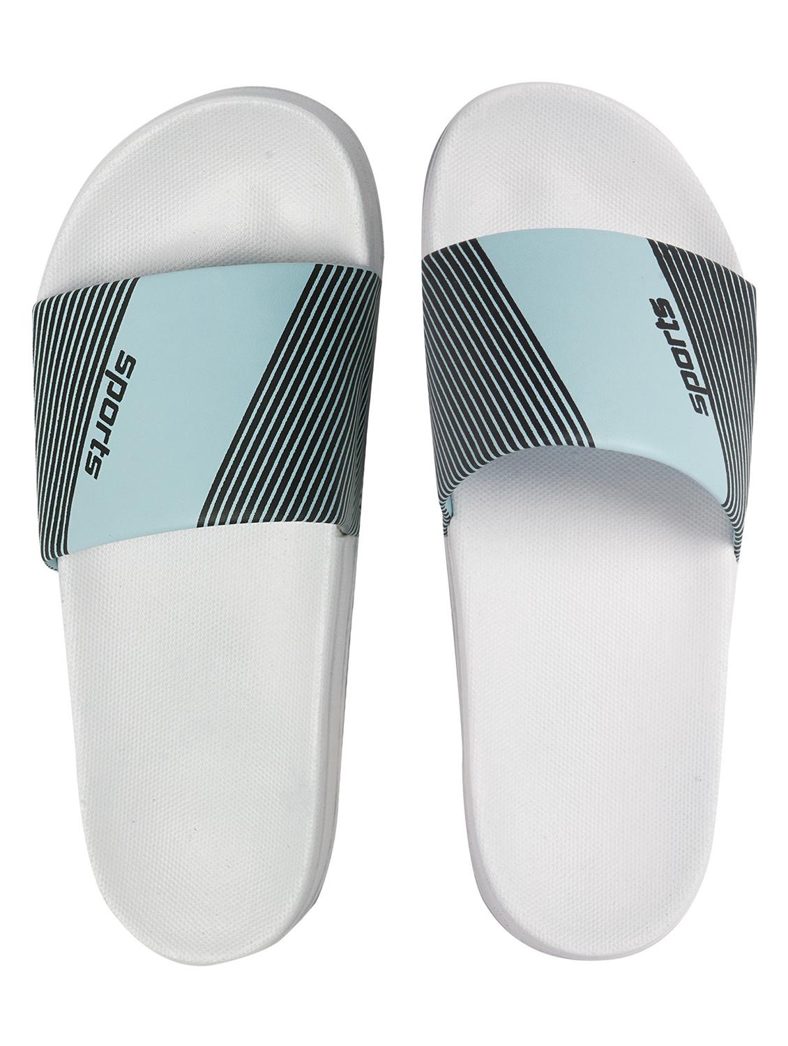 blue resin slip on flip flops - 19977763 - Standard Image - 3