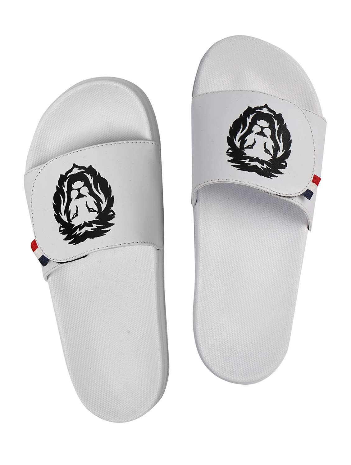 white resin slip on flip flops - 19977923 -  Standard Image - 3