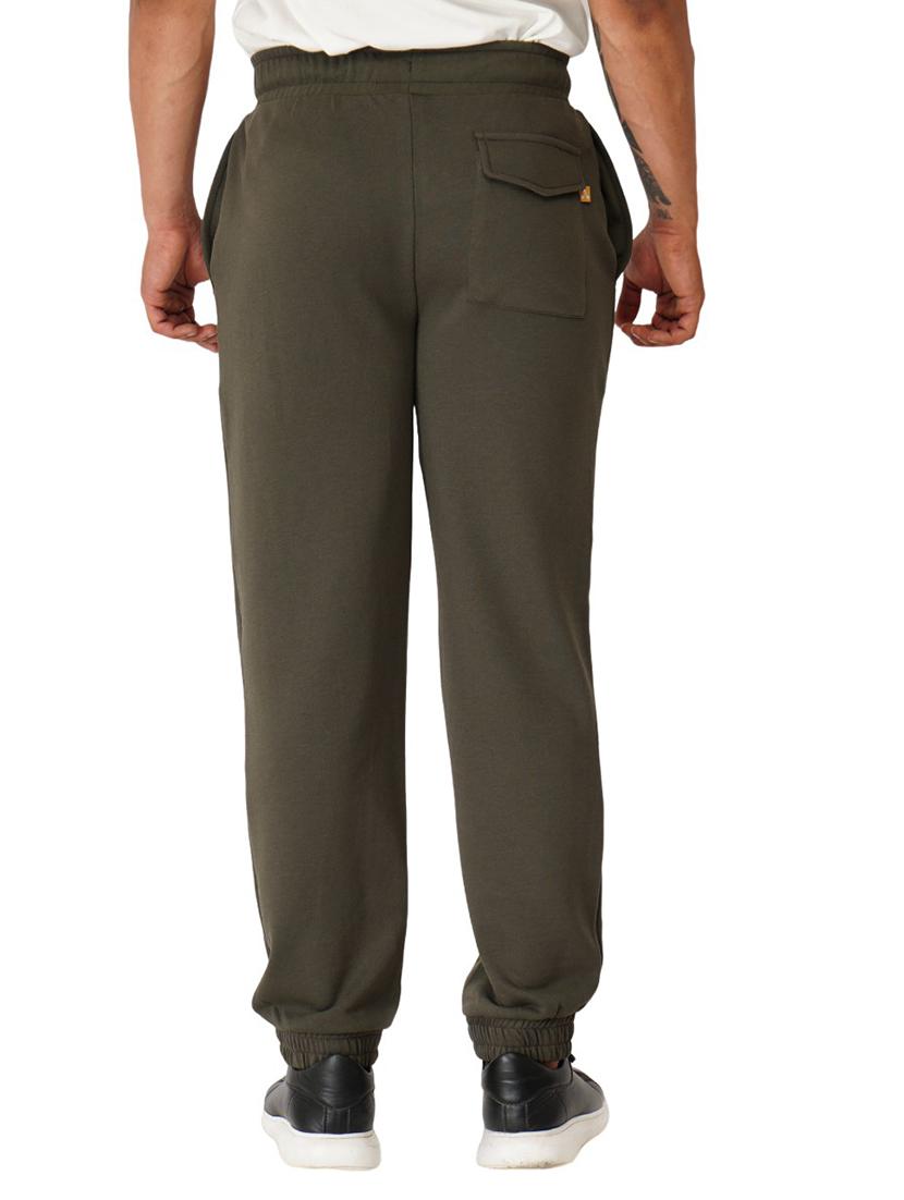 grey solid regular fit jogger - 19980053 - Standard Image - 3