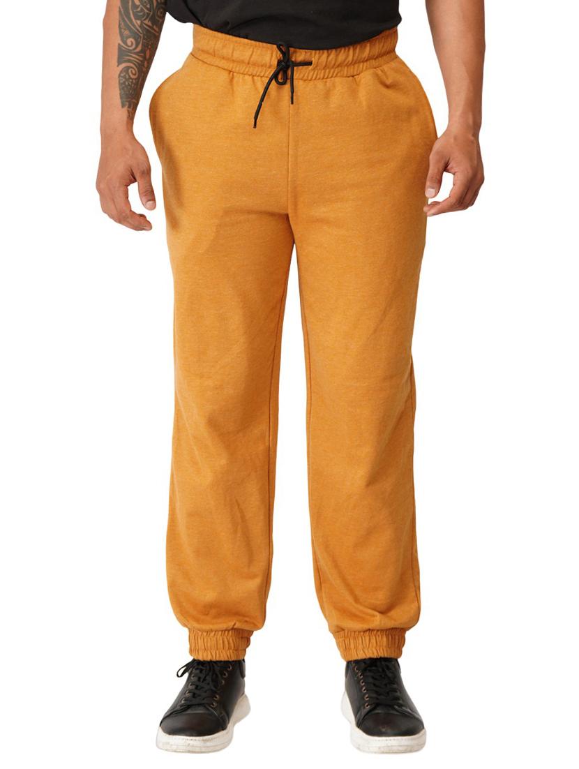 orange solid regular fit jogger - 19980054 -  Zoom Image - 0