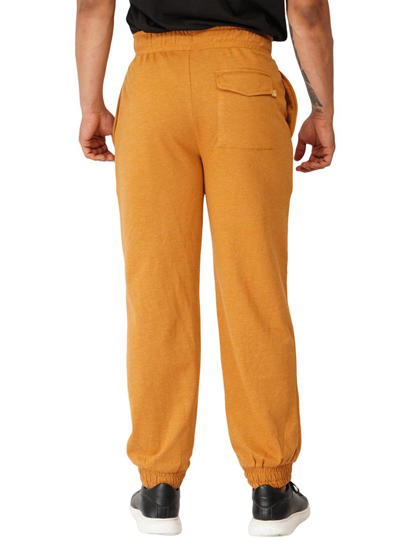 orange solid regular fit jogger - 19980054 - Standard Image - 3