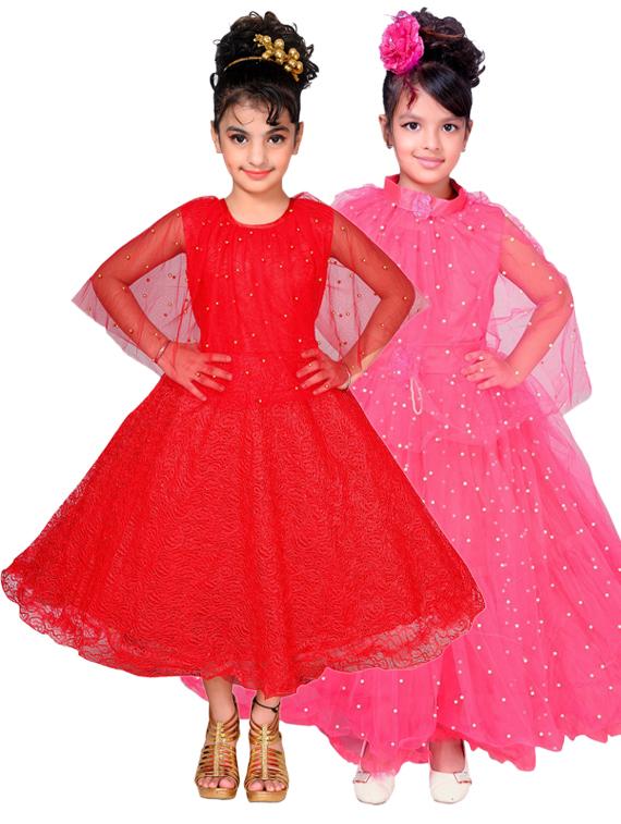 pack of 2 embellished party gowns - 19980171 - Zoom Image - 0