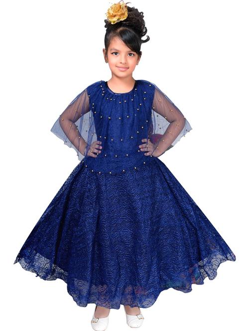 round neck embellished net frock - 19980200 - Standard Image - 0
