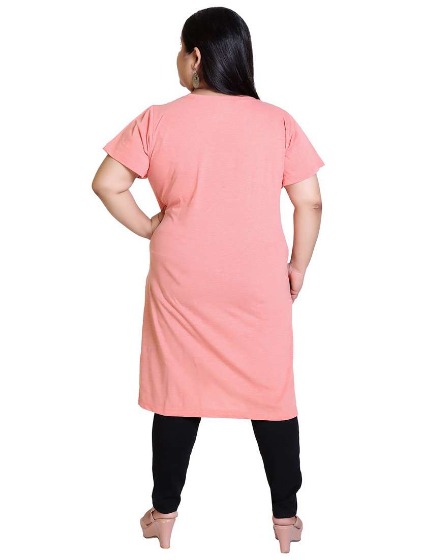 women's front print round neck t-shirt - 19981099 -  Standard Image - 3