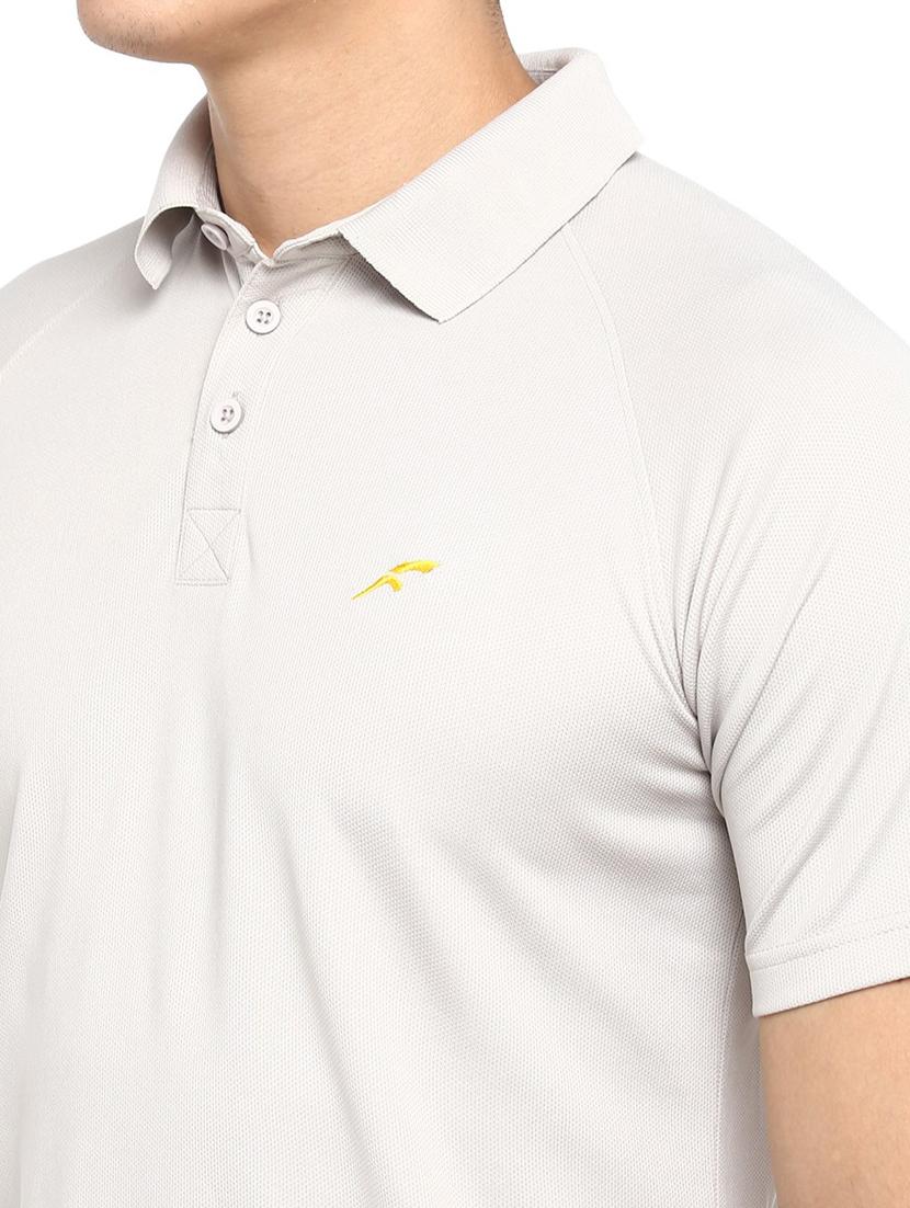 white solid short sleeve polo t-shirt - 19981531 - Standard Image - 3