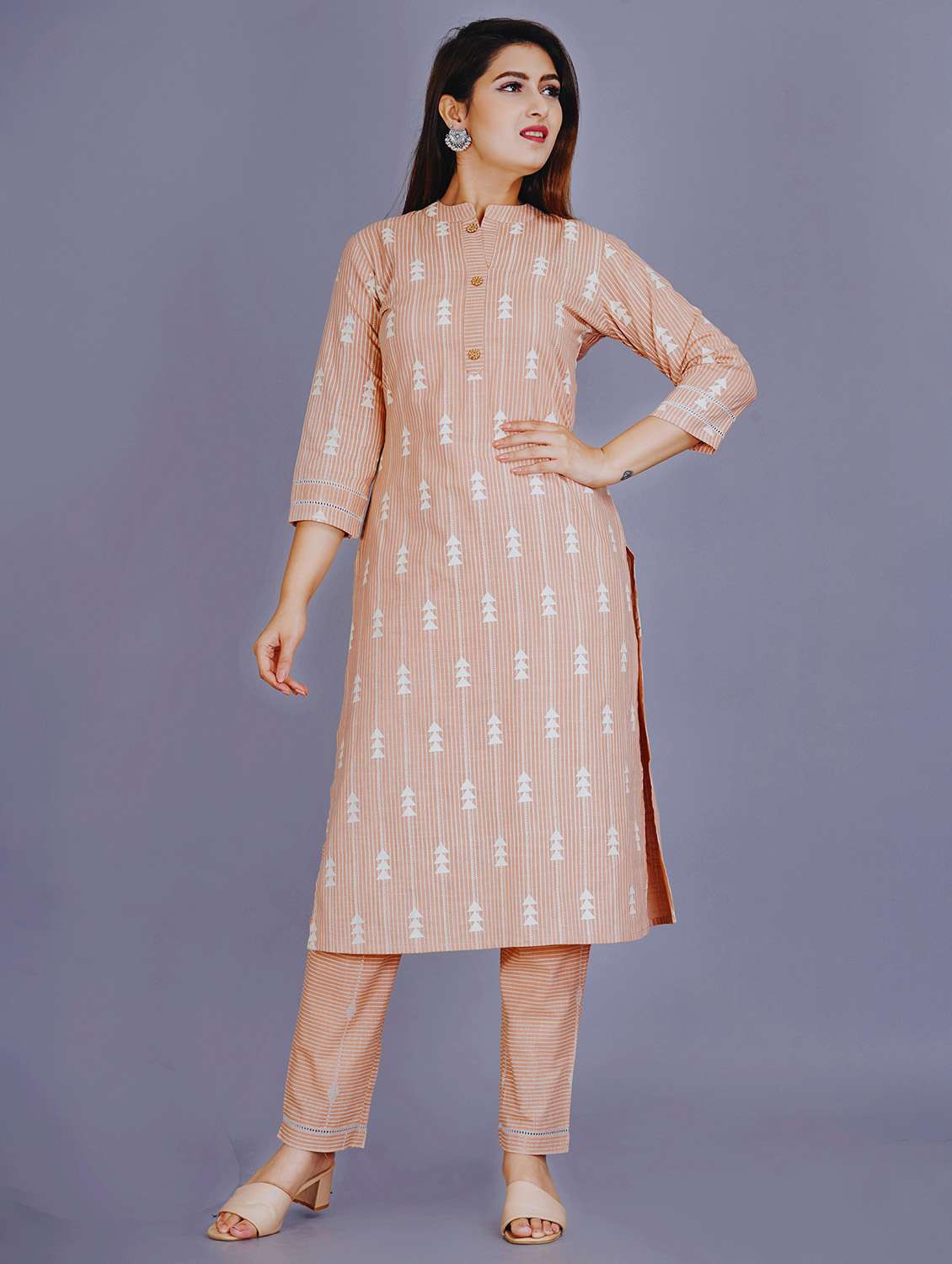 printed kurta pant set - 19983301 - Zoom Image - 0