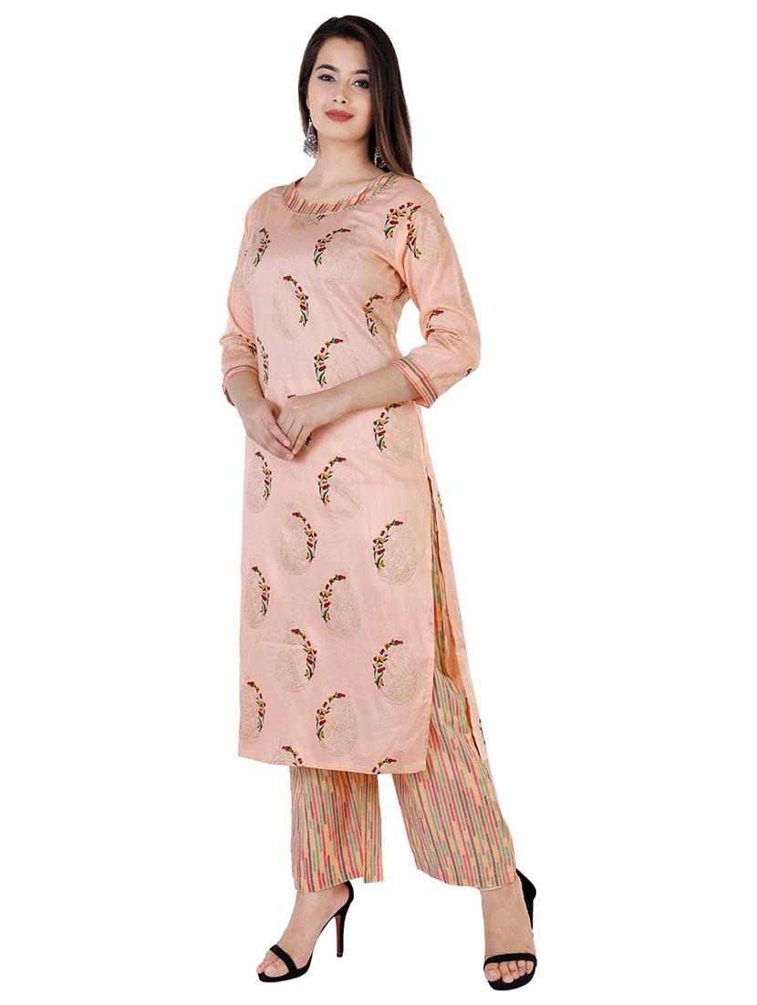 printed kurta palazzo set - 19983313 - Standard Image - 3