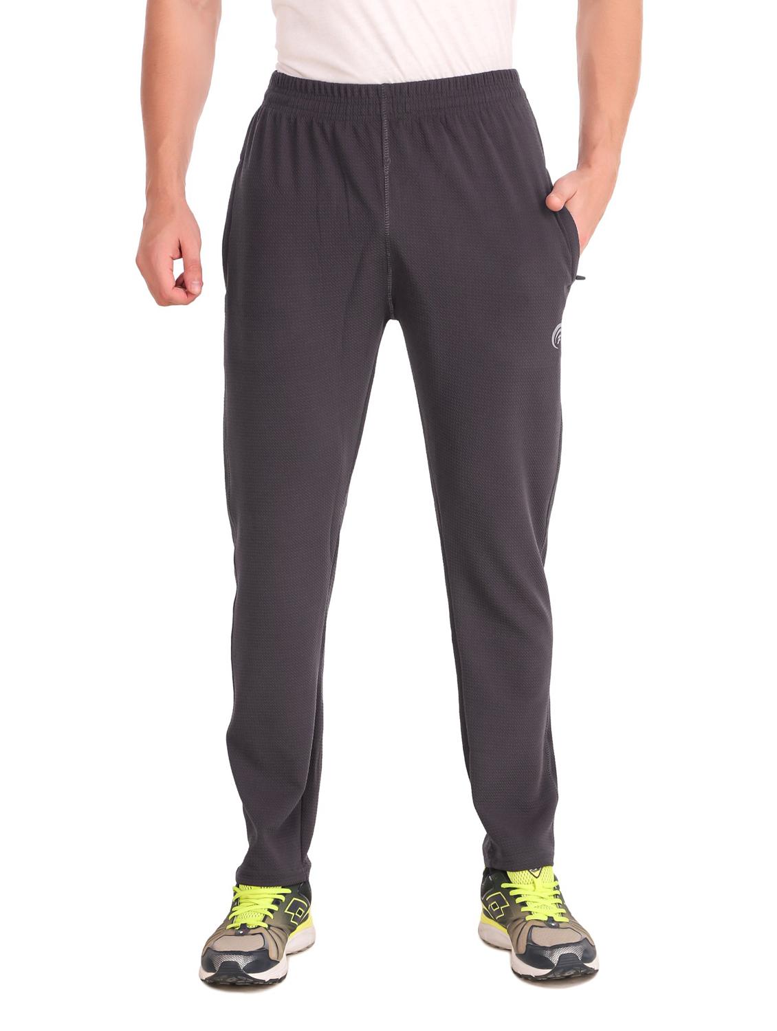 mid rise solid full length track pant - 19984569 - Zoom Image - 0