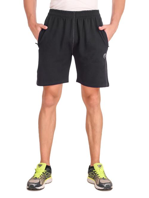 men's solid mid rise shorts - 19984630 - Standard Image - 0