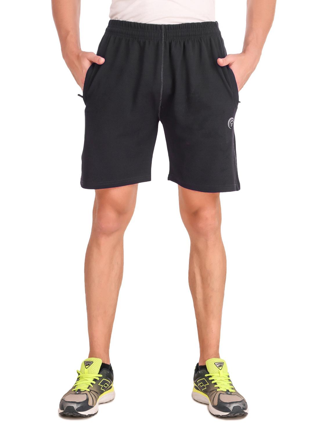 men's solid mid rise shorts - 19984630 - Zoom Image - 0
