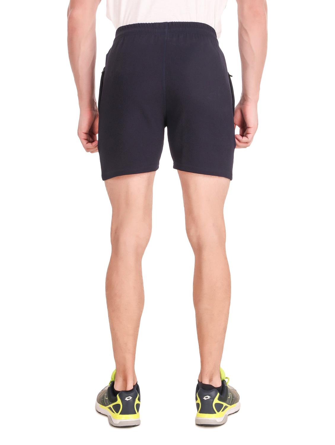 men's solid mid rise shorts - 19984634 - Standard Image - 3