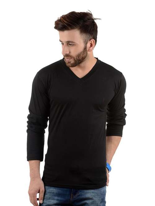 v-neck solid regular t-shirt - 19984795 -  Standard Image - 0