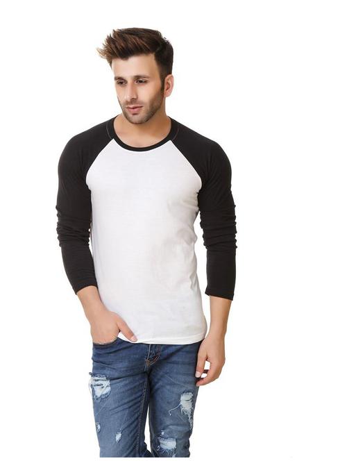 round neck color block regular t-shirt - 19984800 - Standard Image - 0