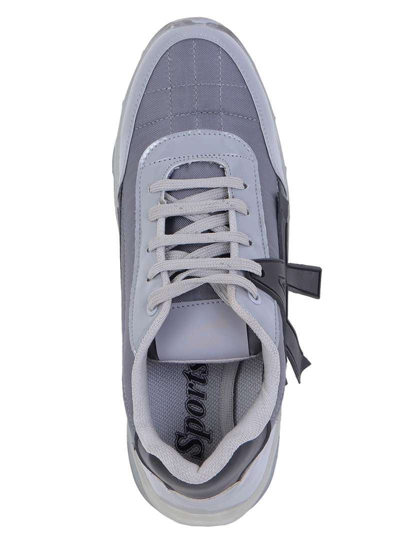 men grey lace up sport shoe - 19984971 -  Standard Image - 5