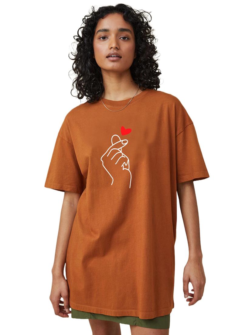 brown cotton regular tshirt - 19984979 - Zoom Image - 0