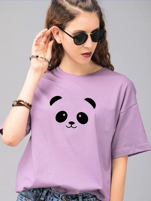 purple cotton regular tshirt - 19984989 - Standard Image - 0