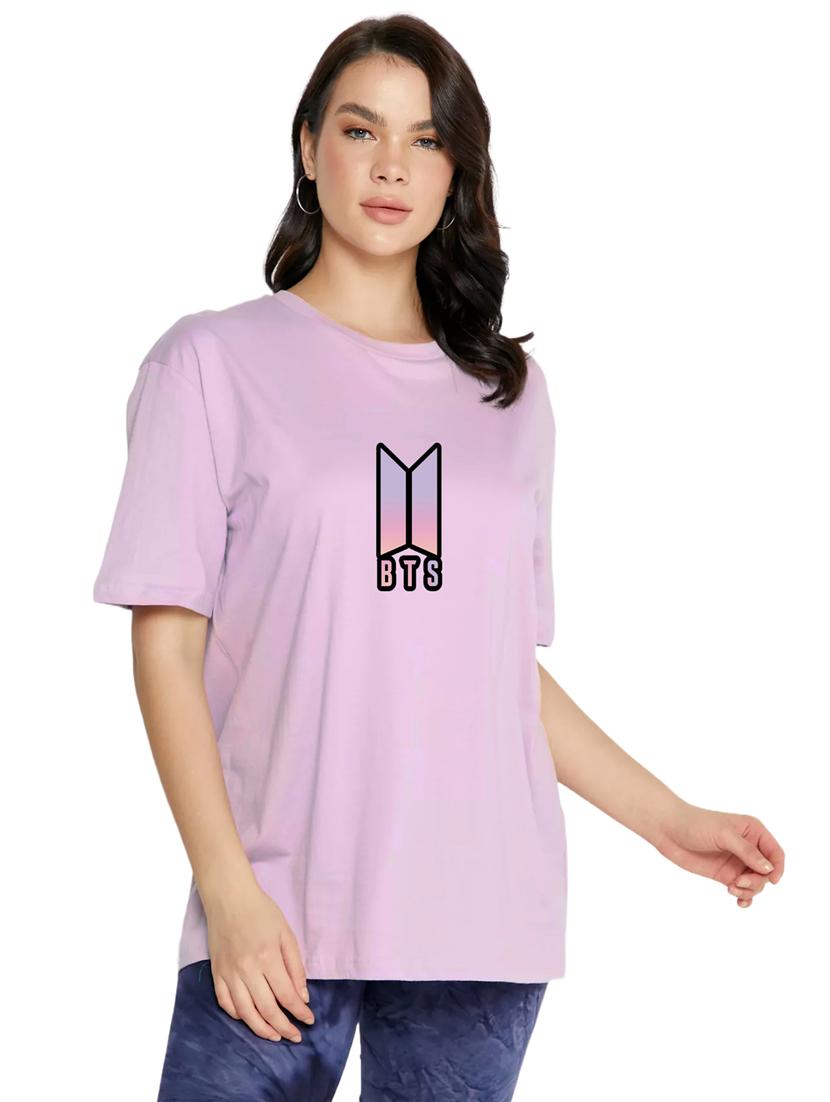 purple cotton regular tshirt - 19984992 - Zoom Image - 0
