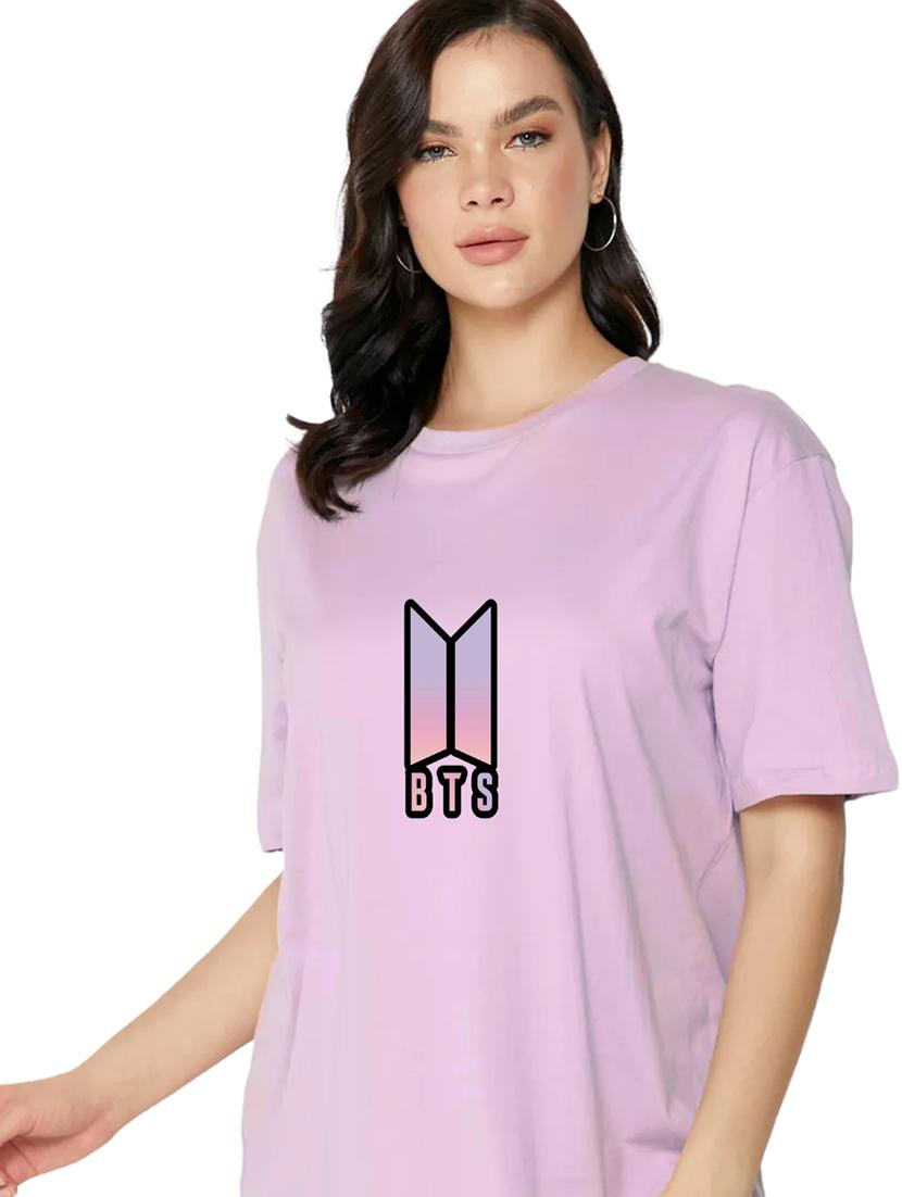 purple cotton regular tshirt - 19984992 - Standard Image - 3