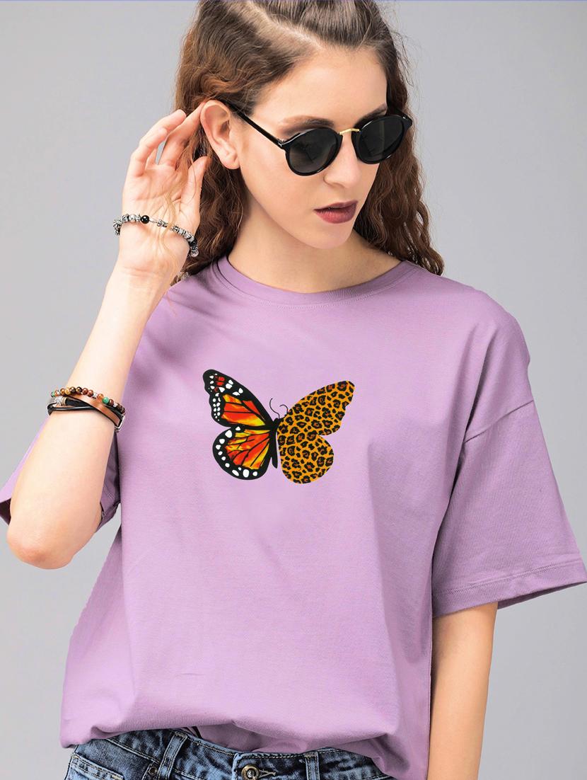 purple cotton regular tshirt - 19984996 - Zoom Image - 0
