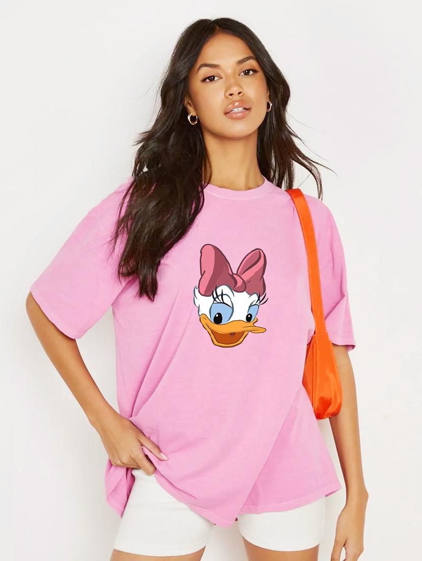 pink cotton regular tshirt - 19985015 - Zoom Image - 0