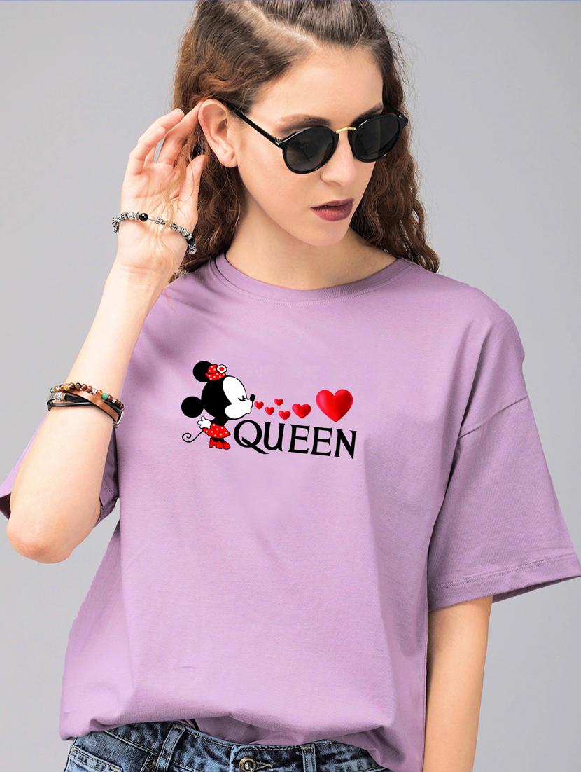 purple cotton regular tshirt - 19985028 - Zoom Image - 0